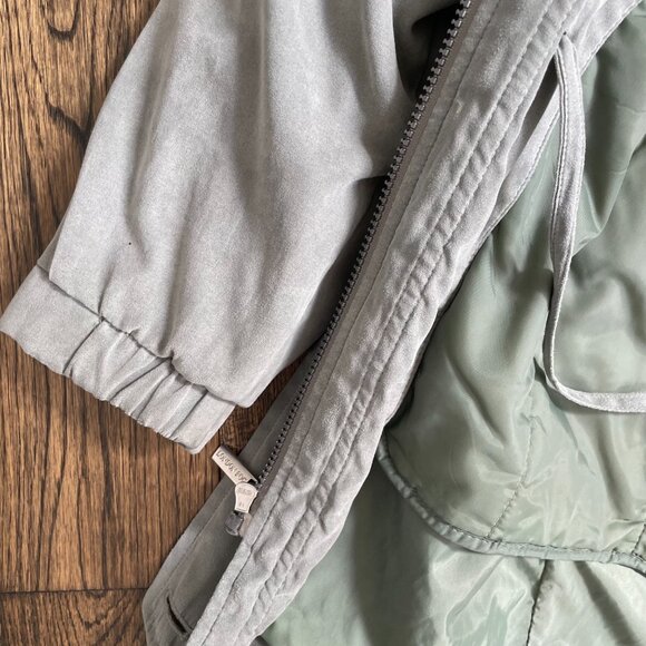 London Fog Sage Green Hooded Rain Jacket Windbreaker Size Small - Picture 7 of 16